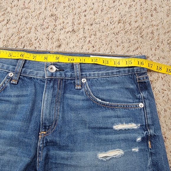 RAG & BONE CUTOFF JOHNNY DENIM SHORTS, SIZE 27 - Picture 5 of 8